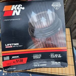 K&N Performance Lifetime Engine Air Filter RU-5138